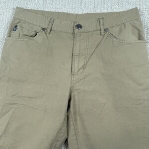 Free Fly Men's 32x30 (Actual 32x28) Beige 5 Pocket Cotton Bamboo Chino Pants